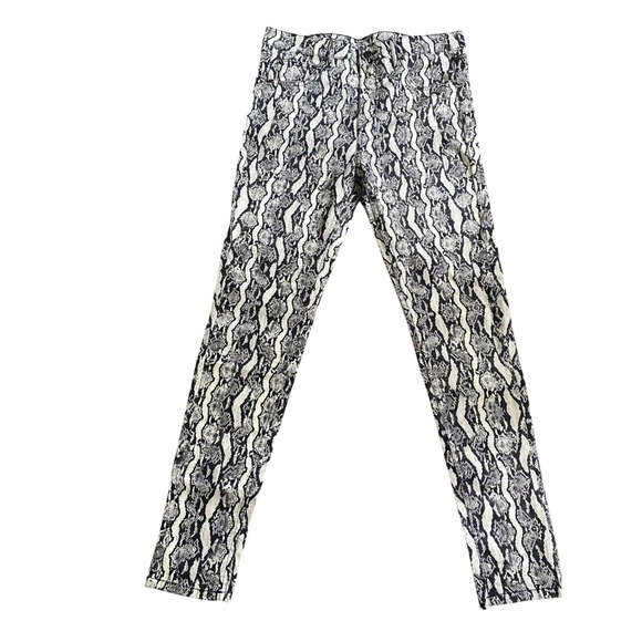 Wild Fable Snake Print Stretch Cotton Pants Trendy Animal Pattern Size 10‎ - Picture 1 of 11
